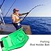 Fishing Rod Belt, High Strength Adjustable Boat Rock Fishing Rod Pole Holder Fish Tackle Accessories (Green)