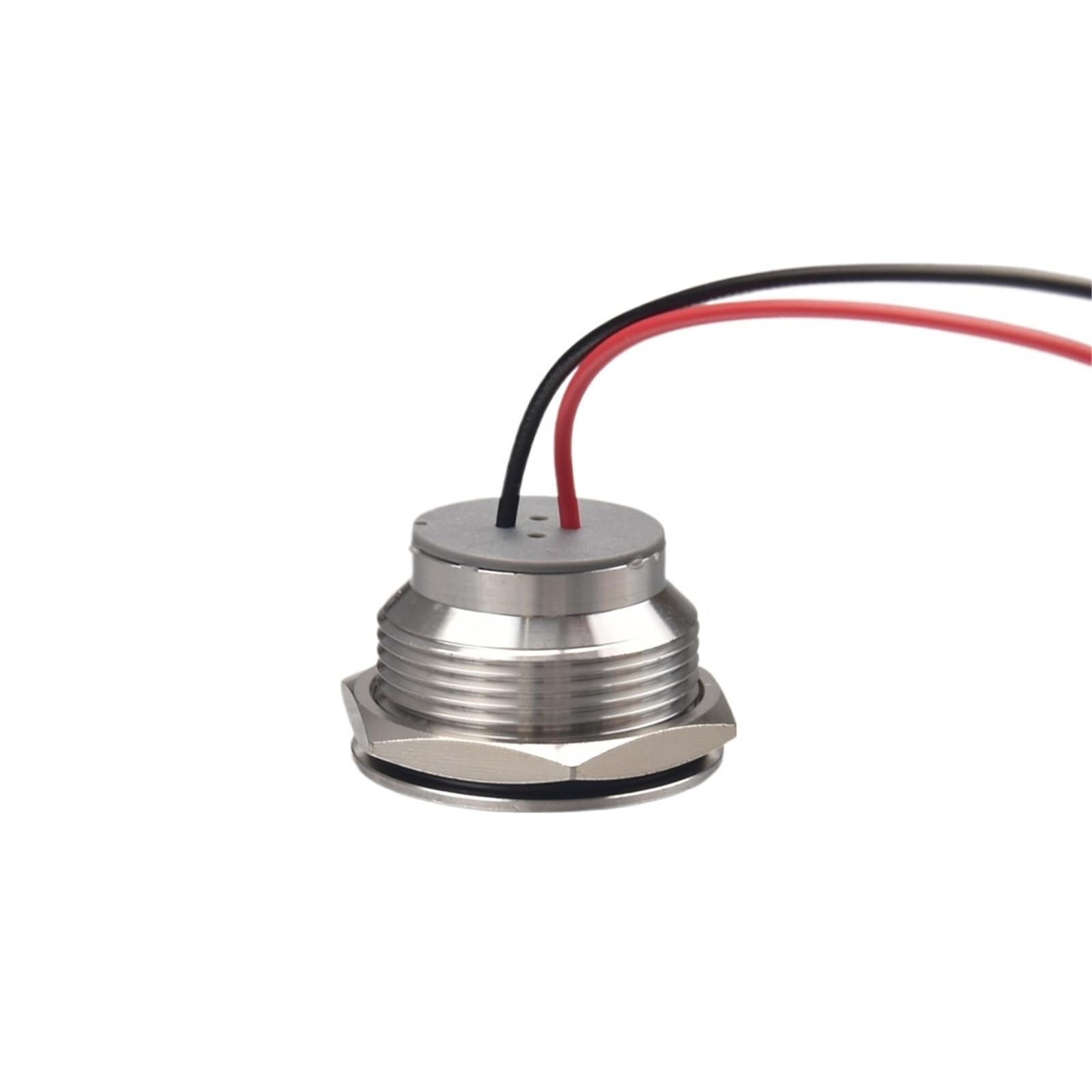 Luz indicadora LED de metal de 30 mm, alto brillo, 3-48 V/110 V/220 V, luz de señal industrial IP64, resistente al agua, con cable(White LED,220V)