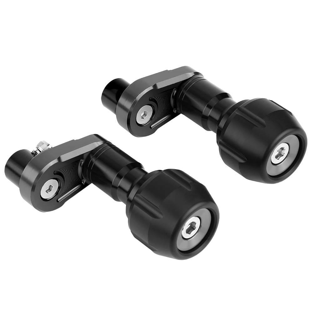 Ausla Slider Crash Slider in Alluminio CNC, Protezione Carenatura Crash Telaio Anodizzato, Protezione Anticaduta in 2 Pezzi Facile da Installare per 400 Ciclisti del 2018 per Uso su Strada (BLACK)
