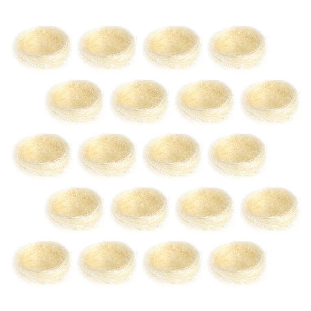 Housoutil Fake Bird Nests 20pcs Simulated Bird Nest Manual Trinkets Silk Simulation Bird Nests