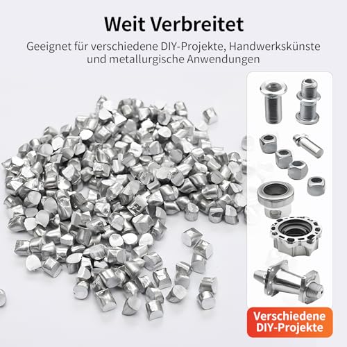 99,6% Hochreine Rohaluminiumkügelchen & Aluminiumbarren für Metallguss, Metallschmelzung, DIY