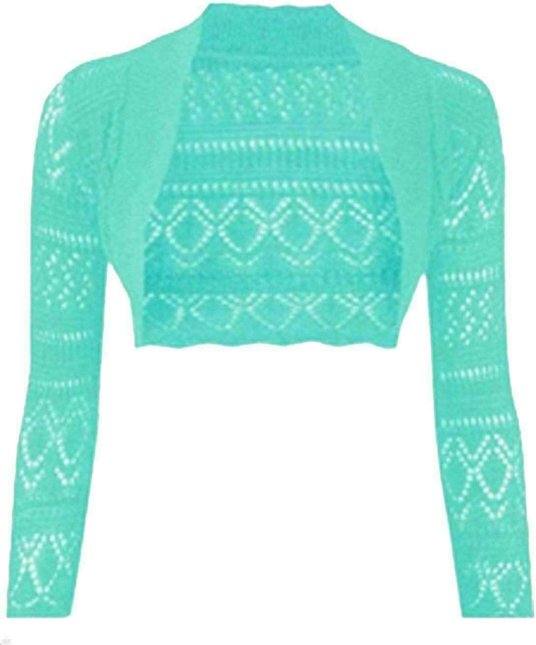 Women's Crochet Bolero Shrug Long Sleeve Open Kuwait Ubuy