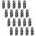 Bluecell 20pcs 4mm Metal 2 Holes Toggle Spring Stop String Cord Locks Toggle Stop Slider Double Holes String Cord Locks (Gray)