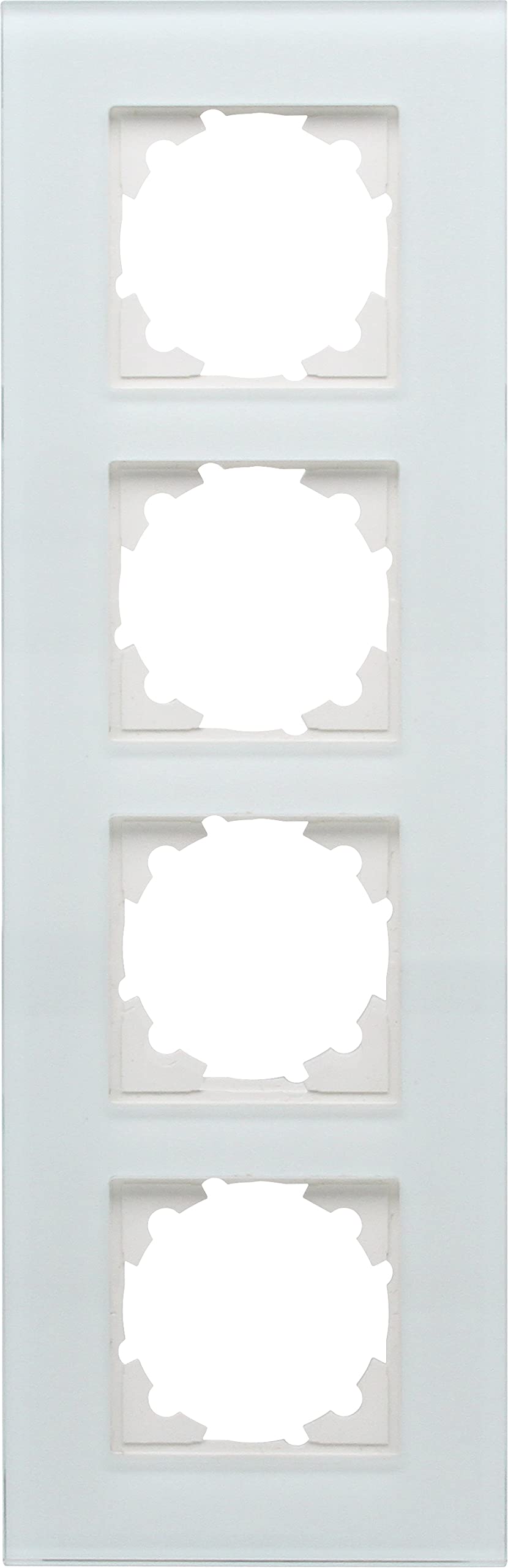 Cadre de protection Kopp 406608004 en verre véritable à 4 postes