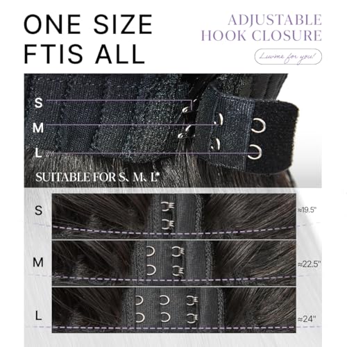 Image of LUVME HAIR All-Day Comfort Real Glueless 7x6 HD Lace Wig 200% Density Hair PartingMax Lace Wigs Loose Body Wave Lace Front Wigs Human Hair Pre Cut Plucked Lace Frontal 20 Inches Natural Black Color