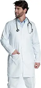 Jaleco Hospitalar Masculino Oxford Manga Longa