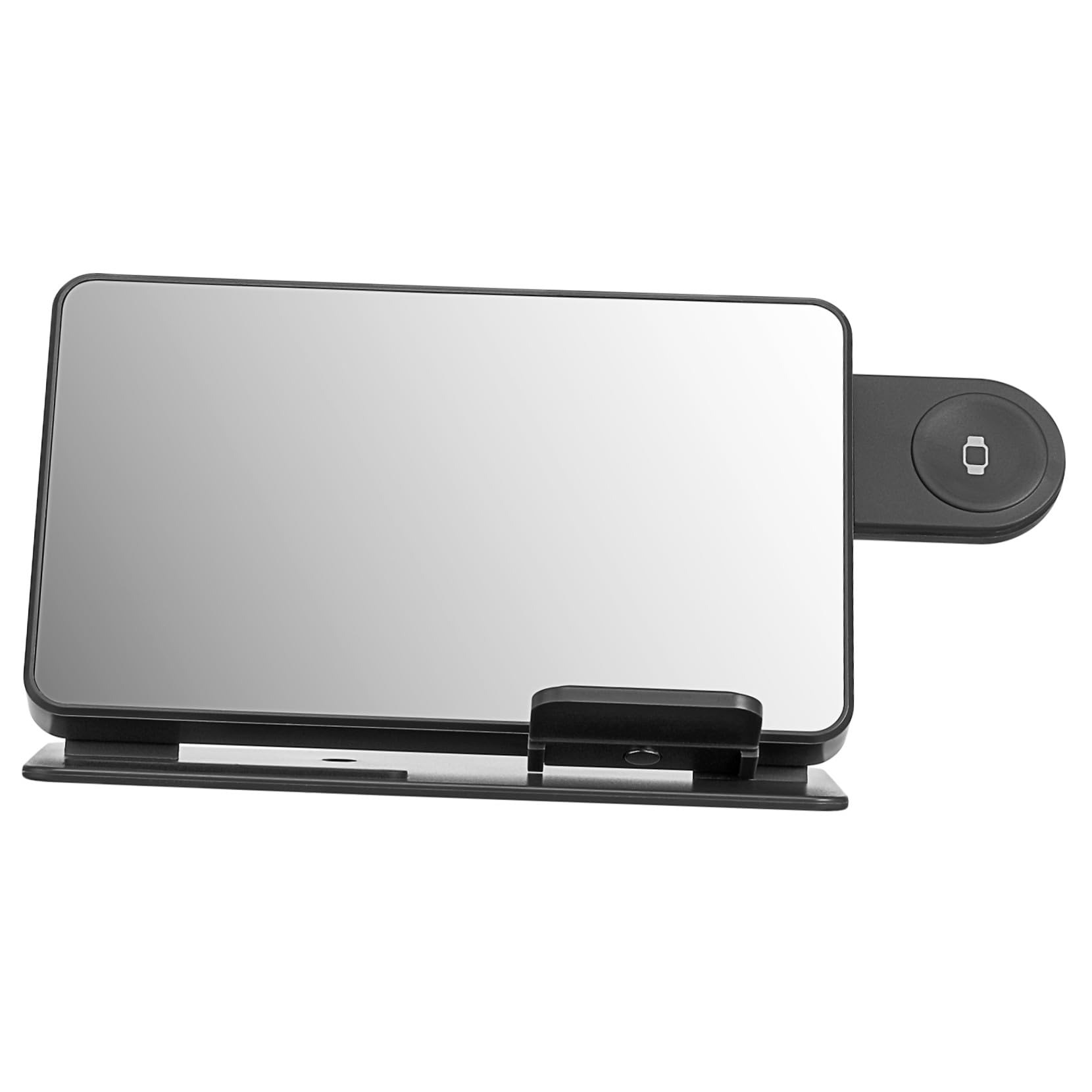 Station de Charge sans Fil Multifonctionnelle pour Téléphone et Montre Connectée, Réveil Numérique avec Affichage Température, Compatible Smartphones, Design Compact pour Bureau