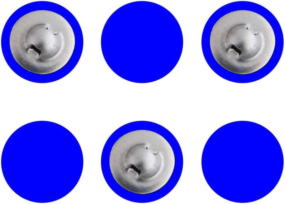 The India's Store Craft Supply Button Blue 2 Medium + 6 Small Buttons Velvet Covered Tuxedo Colored Buttons Scrapbooking Craft Fabric Buttons, Sewing, DIY Projects, Knitting