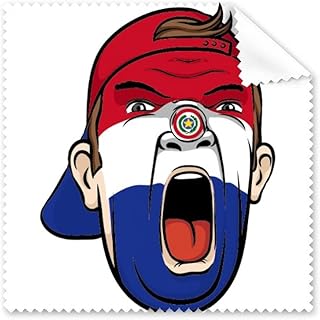Paraguay Flag Makeup Head Cap Cleaning Cloth Phone Screen Glasses Cleaner 5pcs