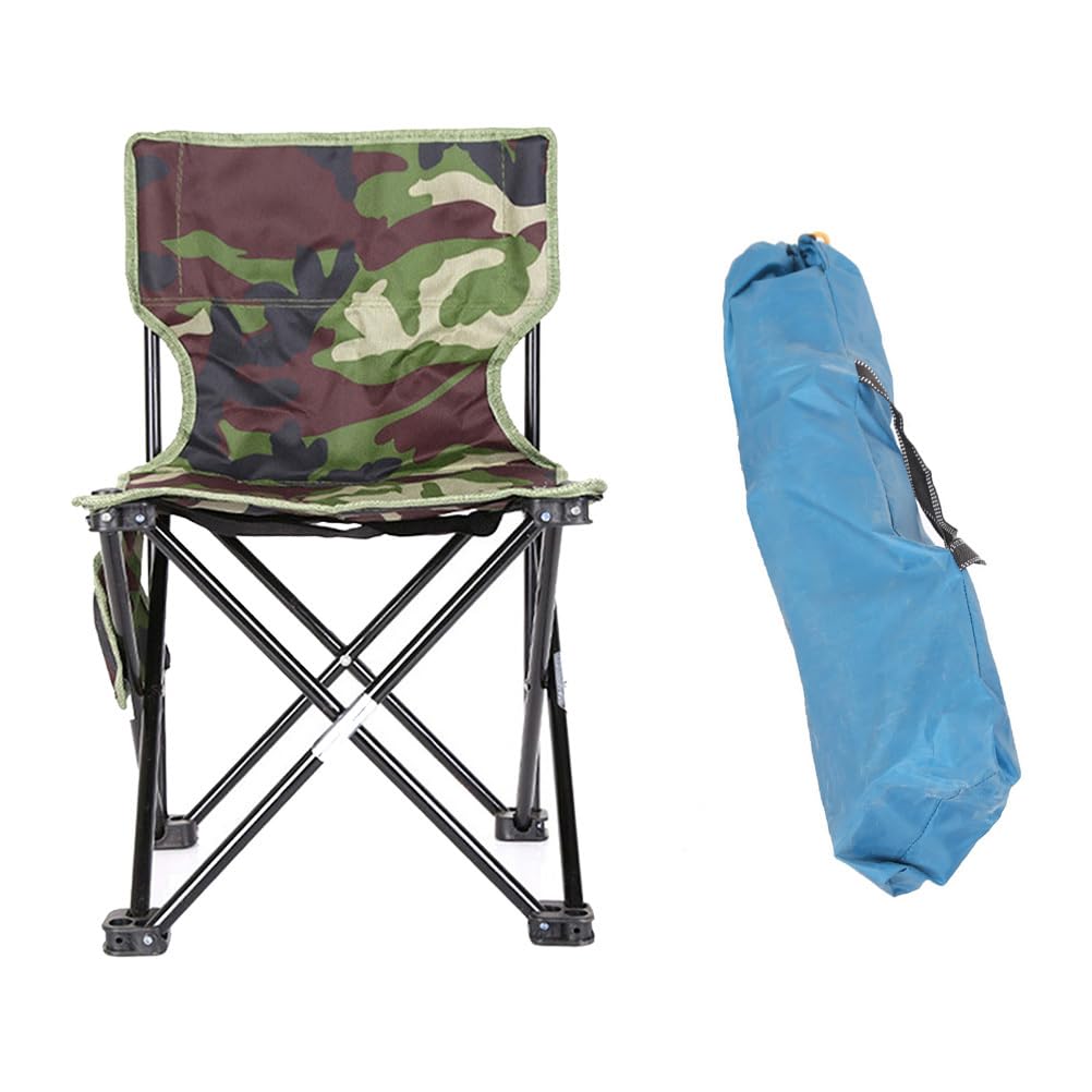 Sedia Pieghevole Da Campeggio Leggera Borsa Da Trasporto Moda Mimetica Per Pesca Escursionismo Spiaggia Stile Casual Casuale