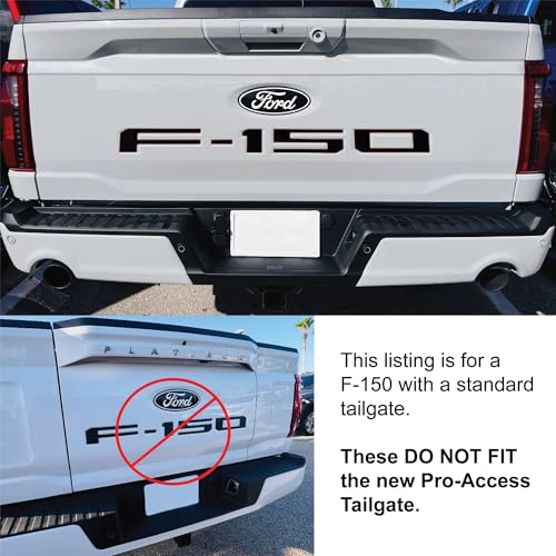 Eurosport Daytona- Compatible with 2021-Current, Ford F150 Standard Tailgate Letters (Red) by Eurosport Daytona - Image 2