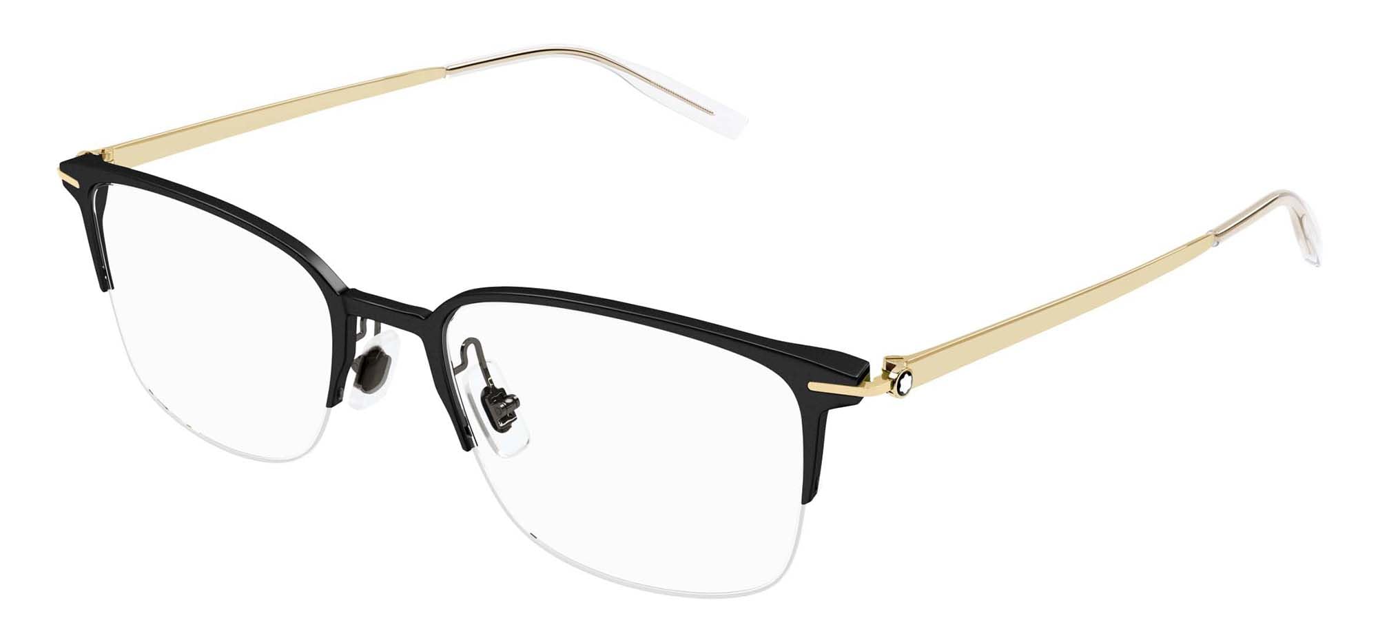 Montblanc MB0234OK gafas ópticas de hombre aluminio monturas graduadas modernas 2