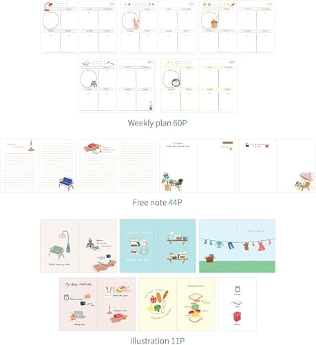 Miniatura 4 de Monolike Ordinary Days - Agenda de 6 meses, día verde, planificador académico, planificador semanal y mensual, planificador