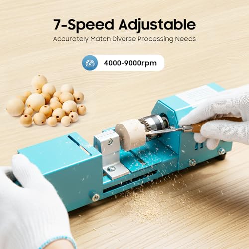 HIPUDNLM 96W Mini Wood Lathe