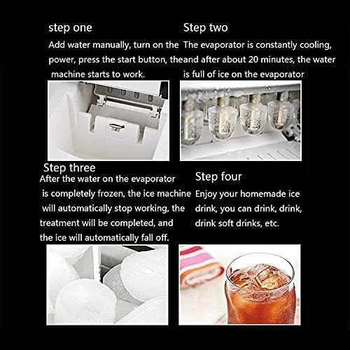 Fabricadora de hielo portátil de 9 cubos en 6-8 minutos miniatura 5