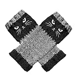 Ajustement confortable et flexibilité : les gants d'hiver sans doigts tricotés présentent une coupe en forme de main qui garantit un enveloppement solide sans serrage, permettant une courbure optimisée des doigtiers pour un mouvement de préhension sans restriction, ce qui les rend idéaux pour les tâches quotidiennes ou les activités de plein air par temps froid.