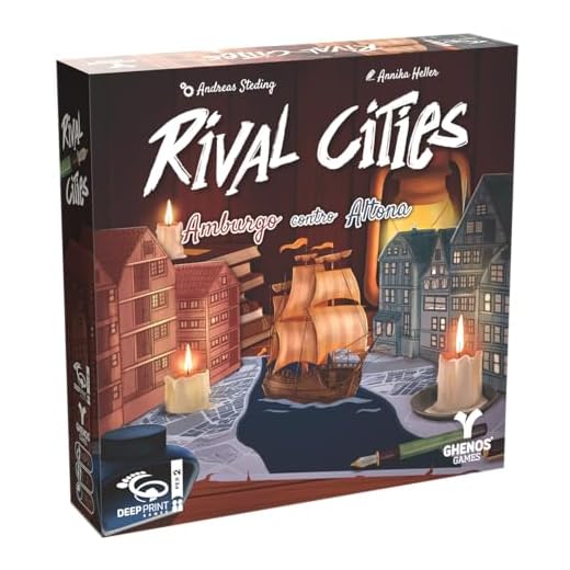 Rival Cities - Amburgo contro Altona, Gioco da Tavolo per 2 Giocatori, 10+ Anni, 30-45 Minuti, Edizione in Italiano