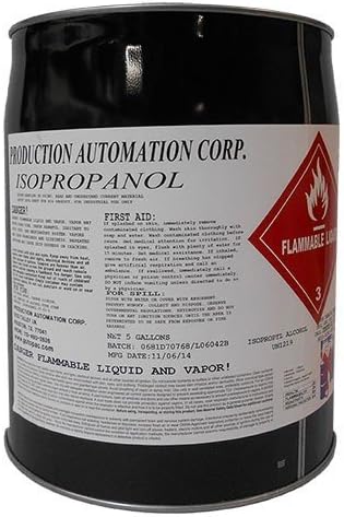 CleanPro® 99% Isopropyl Alcohol, Technical-Grade IPA Solvent, 5-Gallon Industrial Pail for Manufacturing, Equipment Cleaning & Degreasing