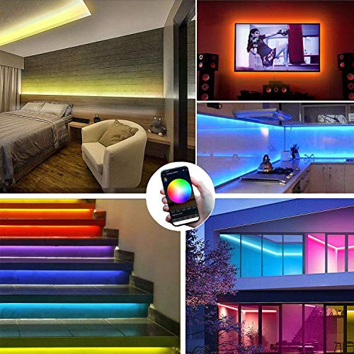 Fita de Led Inteligente controlador WI-FI RGB SMD5050-5 Mts - Compatíveis com Alexa, Google Home