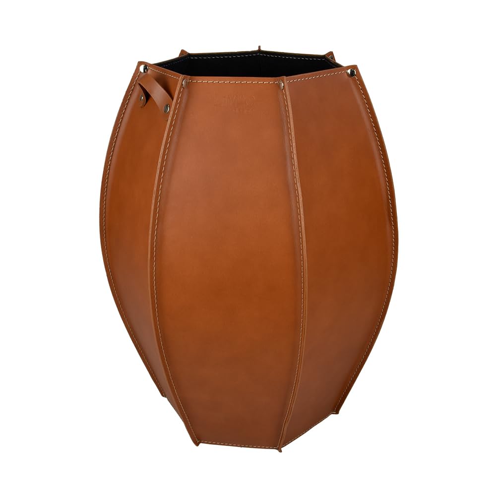 Porte-parapluie en cuir AUDREY LIMAC Design fabriquant italien haut de gamme marron