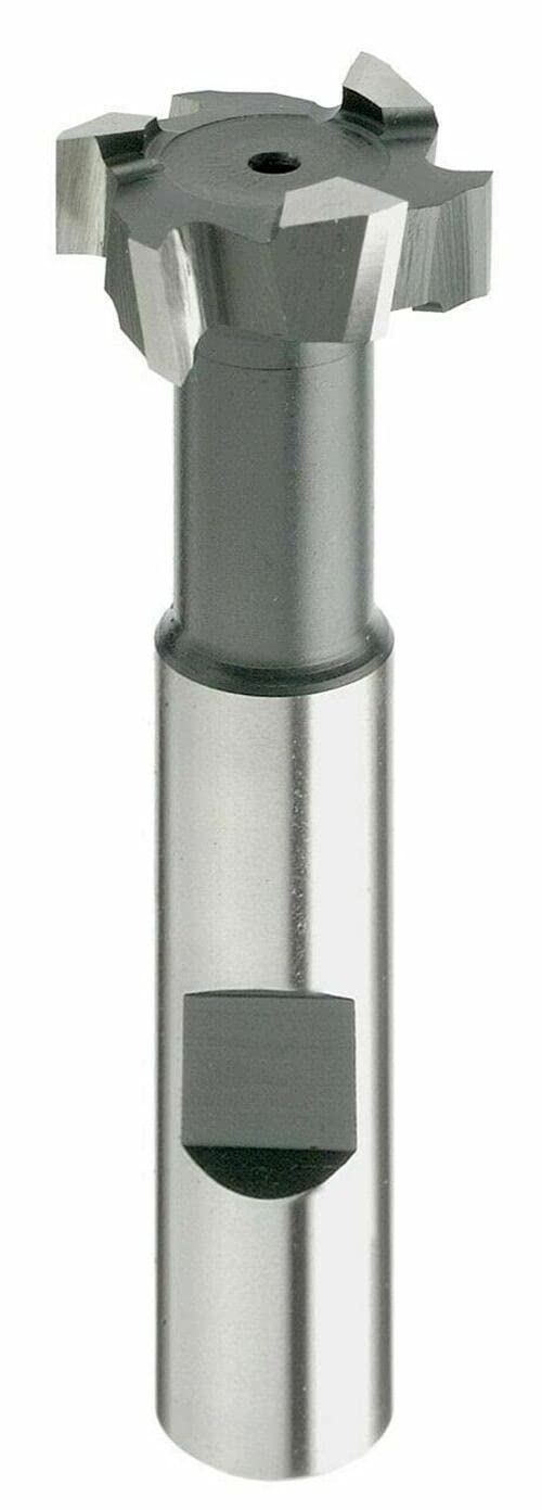 HSSE T-Nuten-Fräser, Typ N 11-60 mm, Mehrschneider DIN 851, Z=6/8/10, TOP NEU HB, Größe: 12,5 x 6 x 57 x 5 - d2=10 mm - Z=6