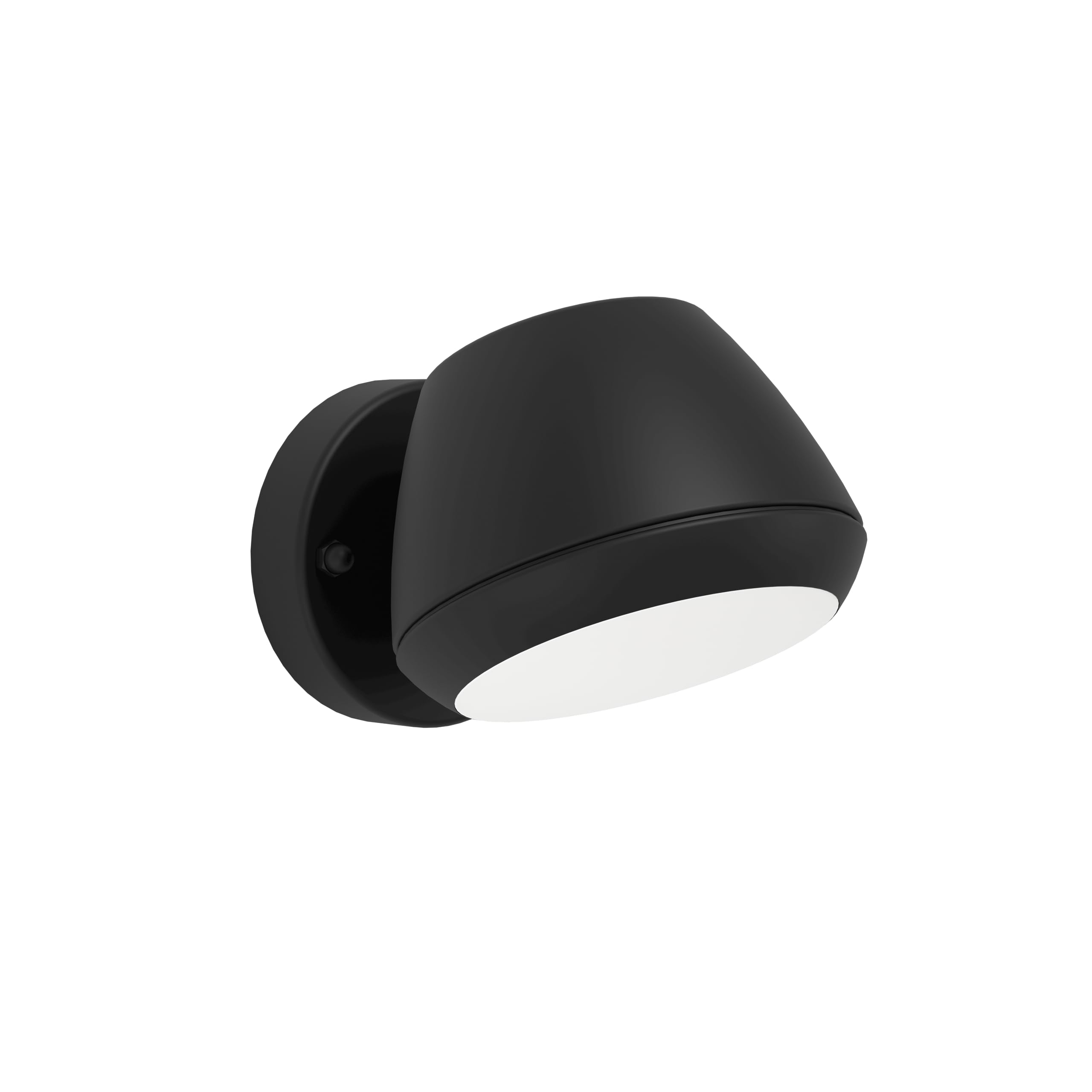 EGLO LED outdoor wall light fixture Nivarolo, external porch lighting, outside spotlight, downlight façade lamp, black metal