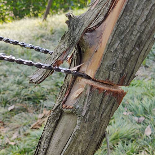 YEJAHY Motosierra de bolsillo de 25.6 pulgadas, 11 serraciones, herramienta de supervivencia portátil de mano para acampar al aire libre, corte de árbol de caza, motosierra de corte - Image 8