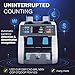 Carnation CR8 Mixed Denomination Money Sorter with Built-in Printer – Bank-Grade Bill Counter with Counterfeit Detection, Serial Number Tracking, Multi-Currency Support & 2 CIS Sensors