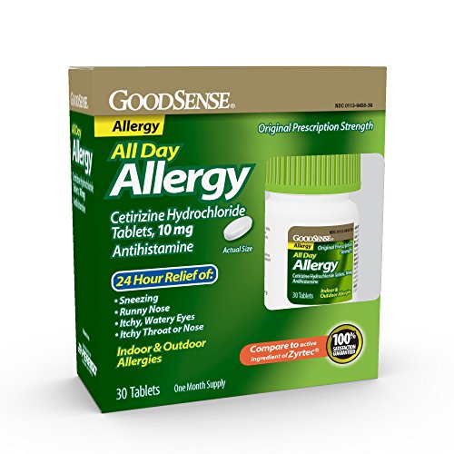 Image of GoodSense Allergy Relief Cetirizine HCl 10 mg Tablets, 30 Count