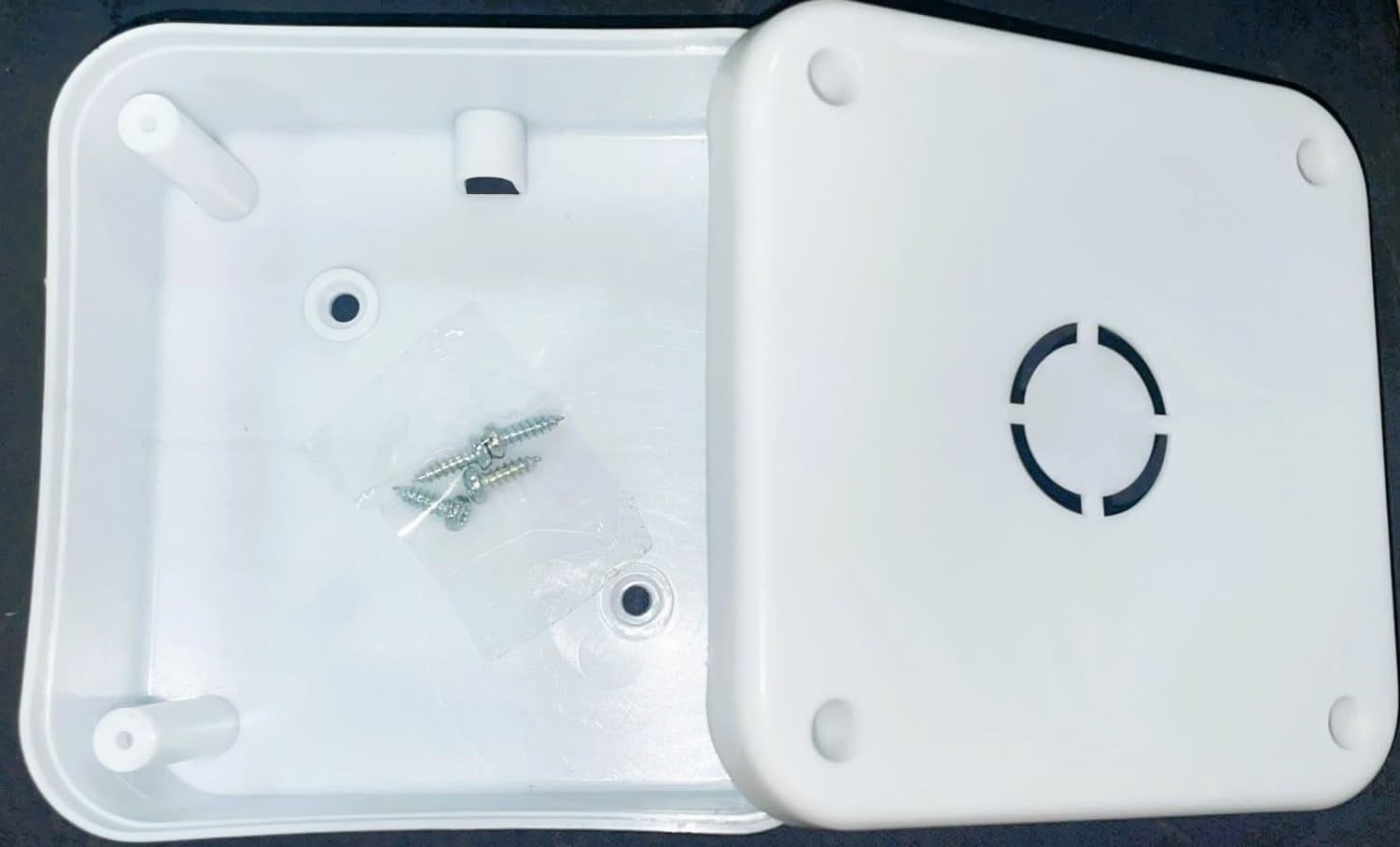 SECURE FIRE PVC Square Junction Box for CCTV Camera Mounting 4X4,White.Pack Of 16