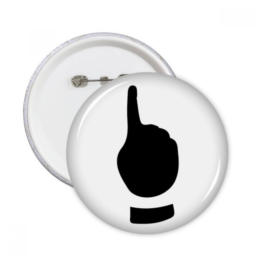 Pin's bouton d'un gesture silhouette décoration de cadeau pour vêtement - 3