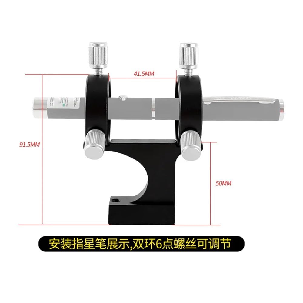 Accessori per telescopi Supporto puntatore laser regolabile Anello cercatore Base mirino da 35 mm Accessorio telescopio Oculare per telescopio(Schwarz)
