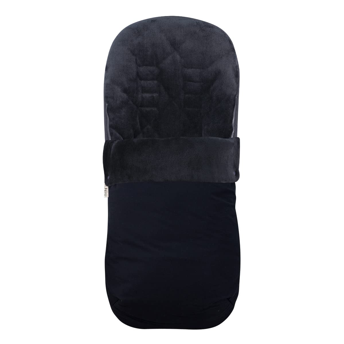 JYOKO KIDS Saco Universal para Cochecito, Sacos de Abrigo para Carritos, Saco Invierno Silla Paseo, Saco de Silla de Bebe con Cremallera Desmontable, Capa regulable (BLACK SERIES, POLAR)