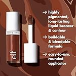 e.l.f. Camo Liquid Bronzer & Contour, Silky Highly Pigmented Formula, Creates a Long-Lasting Bronzed Glow & Natural Look, Vegan & Cruelty-Free, 3 Light - Image 4