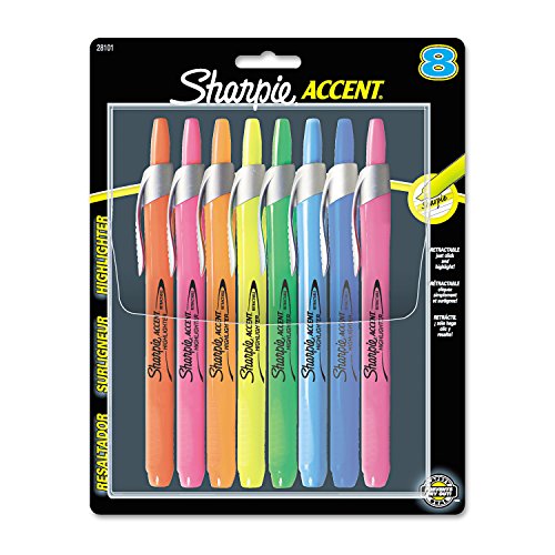 SAN28101 - Sharpie Smear Guard Retractable Highlighters