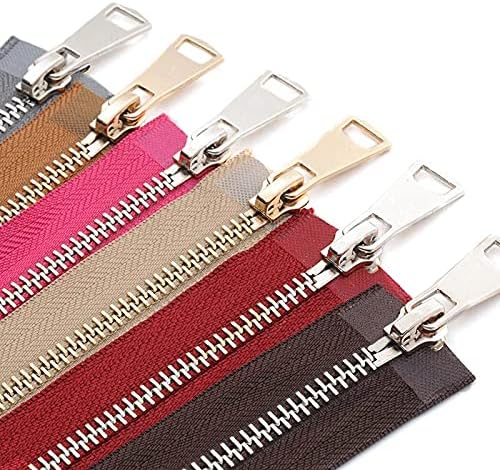 20/30/40/50/60/70/80 センチメートル 5# カラフルなオープンエンドオートロック金属ジッパー DIY 手芸衣類ポ