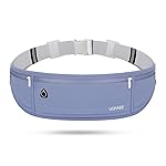 USHAKE Slim Running Belt, Workout Fanny Pack for Men Women,Exercise Waist Pack for Apple iPhone Holder, Runner Belt for Running Walking Cycling Camping Gym Dark Blue