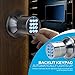 TurboLock Keyless Electronic Keypad Entry Door Lock Smart Knob Kit with Automatic Locking, Battery Backup & Easy Installation (No Bluetooth, Bronze)