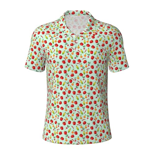 Polo manches courtes respirant homme imprimé papillons casual été