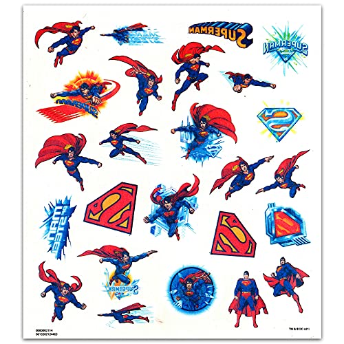 Superman Temporary Tattoos Party Favor Set (75 Temporary Tattoos) #TOP1