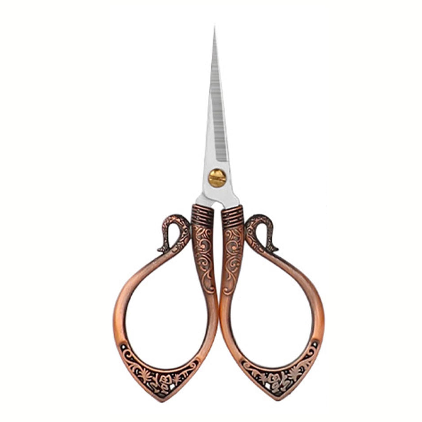 Yrohgkpn Bronze Dressmaking Scissors Small Embroidery Stitching Fabric Sewing For Home Needlework Sewing