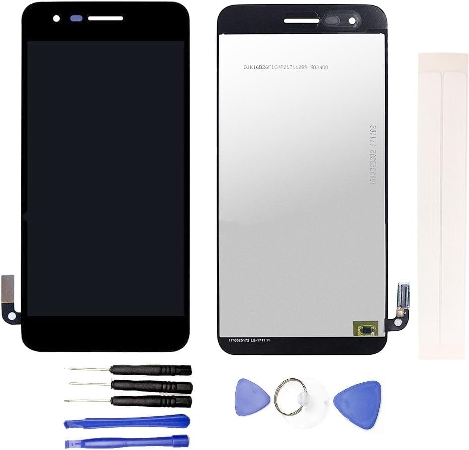 LCD Display & Replacement Touch Screen Digitizer Assembly with Free Tools for L-G Aristo 3 2019 X220 LM-X220MA LM-X220PM / K8 2019 Black