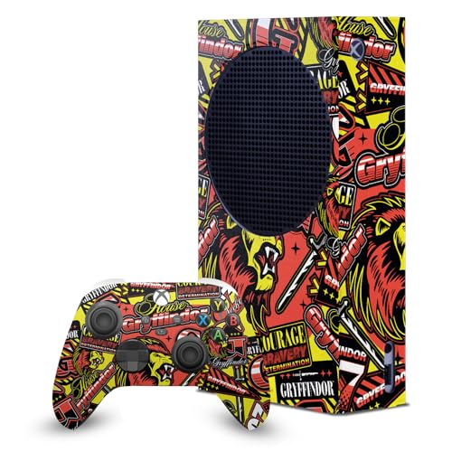 Skin Xbox Series S Harry Potter Gryffindor habillage vinyle console et manette de jeu