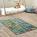 Carpet Studio Tappeto Bambini 95x133cm, Tappeto per Bambini per Cameretta & Stanza dei Giochi Ragazzi e Ragazze, Lavabile in Lavatrice, Facile da Pulire, Antiscivolo - Playcity