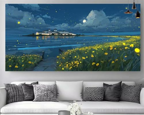 Diamond Painting Le Paysage Strass 5D - Broderie Gem Art XXL 50x150cm