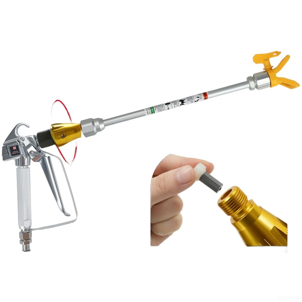 Giunto girevole per filtro vernice in lega per spray auto (asta lunga 50 cm