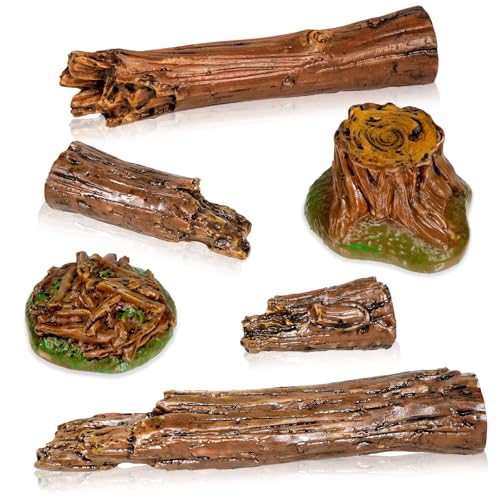 Warmtree Artificial Tree Stump Mini Garden...