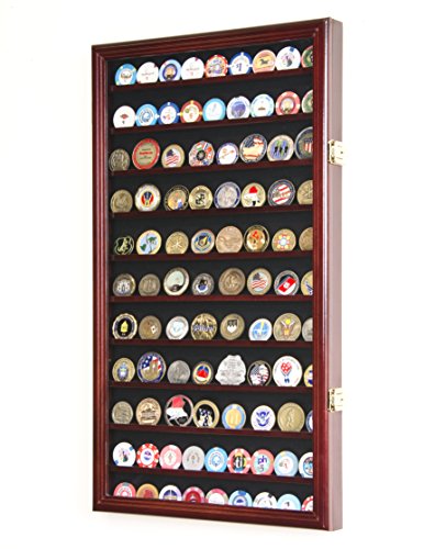 Large Military Challenge Coin Display Case