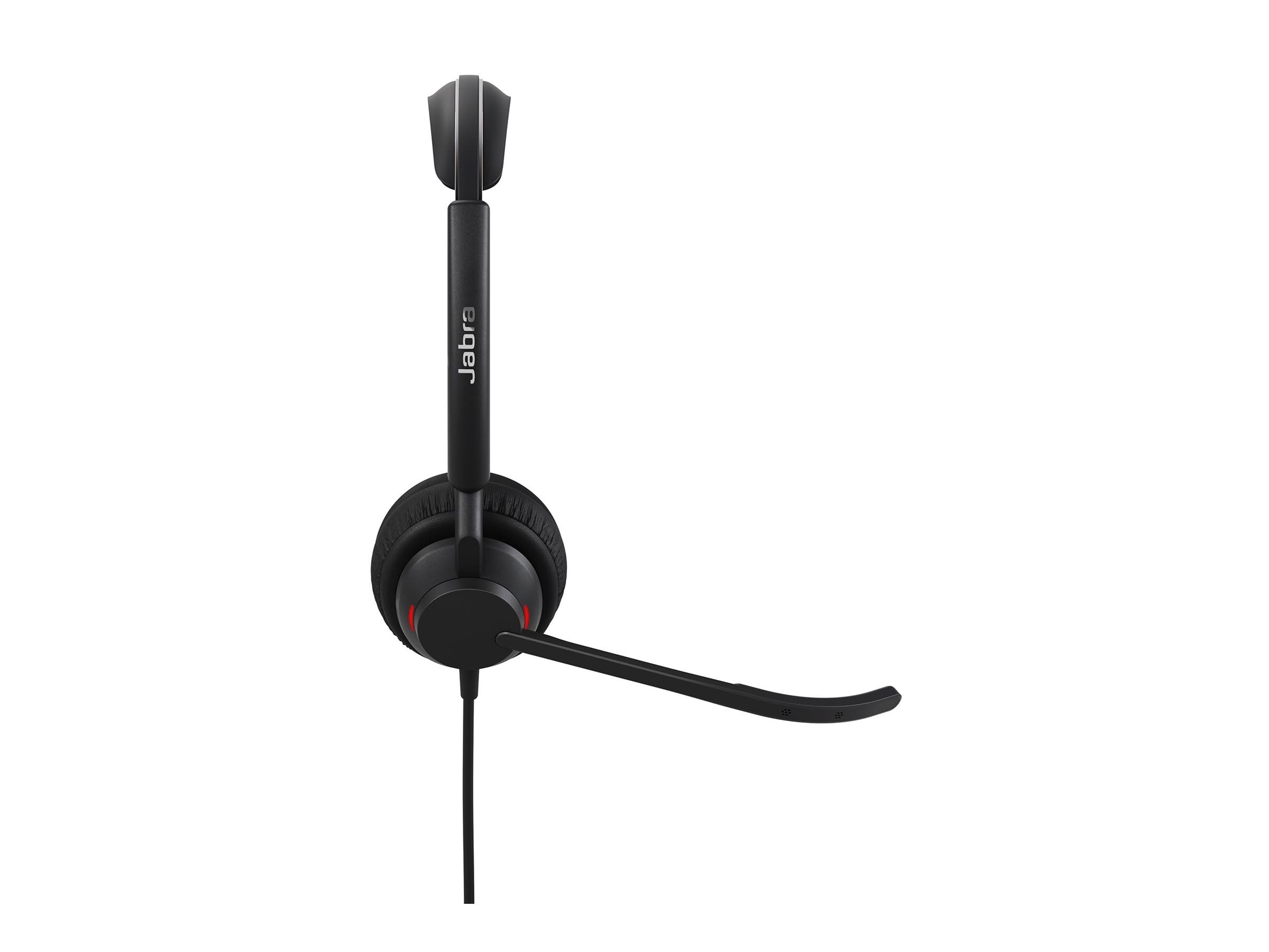 Jabra Engage 50 II - Micro-casque filaire stéréo avec contrôle d’appel Link - 3 micros à réduction de bruit, ultra-léger, USB-A - Certifié MS Teams, fonctionne avec toutes les plateformes - Noir
