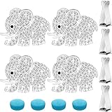4 Pieces Bling Car Accessories Air Vent Clips Car Decoration Crystal Rhinestone Car Clips Crystal...